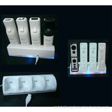 4-in-1 USB Charging Stand for Wii